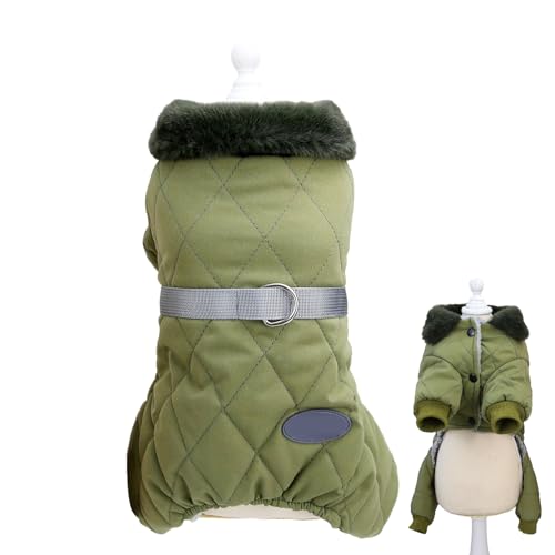 Protezione dai venti freddi all'aperto: questa giacca imbottita per cani è perfetta per mantenere gli animali domestici caldi e coccolosi nella maggior parte delle occasioni all'aperto. Offre protezione dai venti freddi, in modo che il tuo amico peloso possa godersi appieno il suo tempo all'aria aperta e sentirsi a proprio agio
