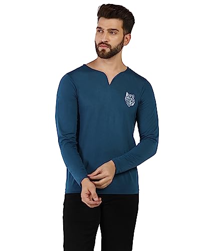 Image of INKKR Regular Fit Style V-Neck Full Sleeve T-Shirts for Men