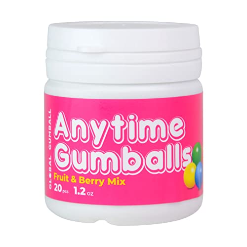 Global Gumball Mini Gumballs - 1/2 Inch Fruit & Berry Mix - Tiny Gumballs for Kids - 20 Piece Bottle (Bulk Pack of 6) Global Gumball Mini Gumballs - 1/2 Inch Fruit & Berry Mix - Tiny Gumballs for Kids - 20 Piece Bottle (Bulk Pack of 6)