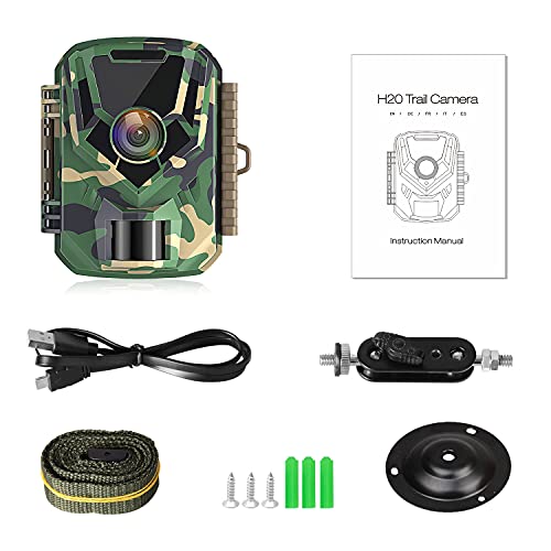 Mini Wildkamera 1080p 16MP Wildkameras mit Nachtsicht Kleine wasserdichte Jagdfallenkamera mit 120° Weitwinkelobjektiv 2… – Bild 8