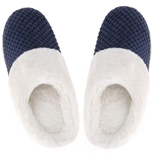 VONMAY Women's Slip On Fuzzy House Slippers with Memory Foam Coral Fleece - image 6