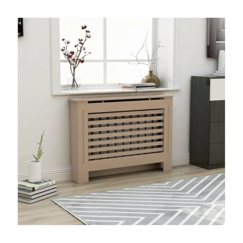 OCACA Brown Radiator Cover MDF, Heating Radiator Cabinet for Living Room Decor and Additional Storage, 44.1