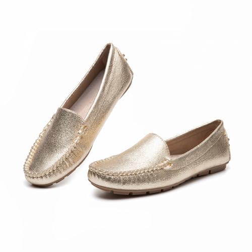 Image of Bernal Women's Non-Slip Penny Loafers - All-Day Comfort Flat Driving Shoes for Work Office & Casual Walking