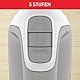 Tefal Handmixer Prep’Mix, 450 W, Handrührgerät mit 5 Geschwindigkeiten, 2 Schneebesen und 2 Knethaken aus Edelstahl, ergonomisches Design, spülmaschinenfestes Zubehör, HT450B