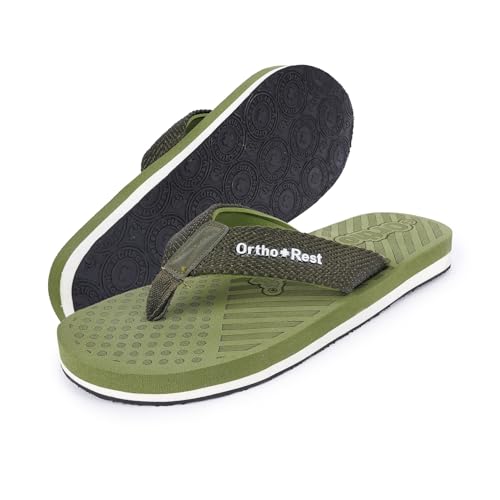Image of Ortho + Rest mens M10018 olv Slipper