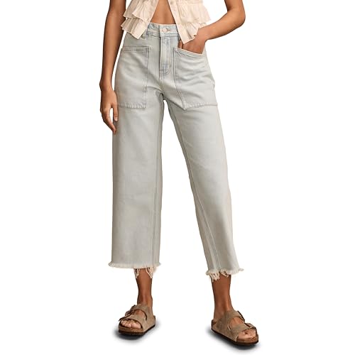 Lucky Brand Women's Lucky Legend Crop Patch Pocket Wide Leg