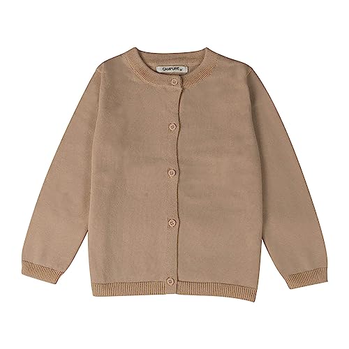 Toddler Knit Button Cardigan Sweater Long Sleeve Solid Plain Open Front Knitwear Kids Comfy Wool Coat Fall Outwear