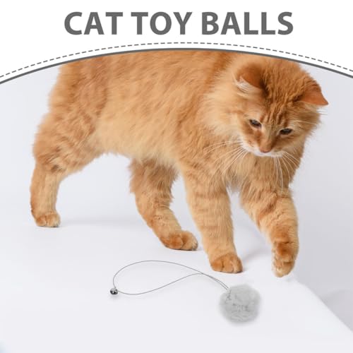Pelota de felpa para gatos en rascadores ideal para el salón de casa 4