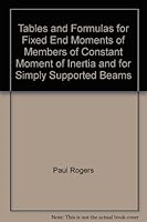 Tables and Formulas for Fixed End Moments of Members of Constant Moment of Inertia and for Simply Supported Beams B0007DWR1K Book Cover