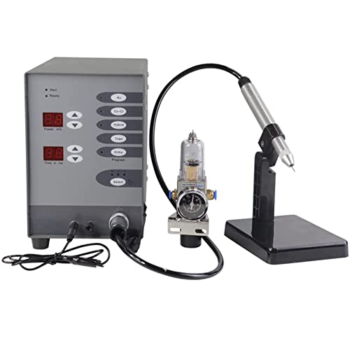 Image of Permanent Jewelry Welder Kit, Automatic Spot Welder Pulse Argon Arc Welding Machine Jewelry Welder, for Jewelry Restoration, 50-600A, with Welding Loop Clamp, Pressure Gauge, Tweezers