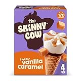 Skinny Cow, Vanilla / Caramel Cones, 4 Count (Frozen)