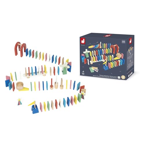 Jeu de course de dominos Janod le coffret cadeau idéal dès 3 ans