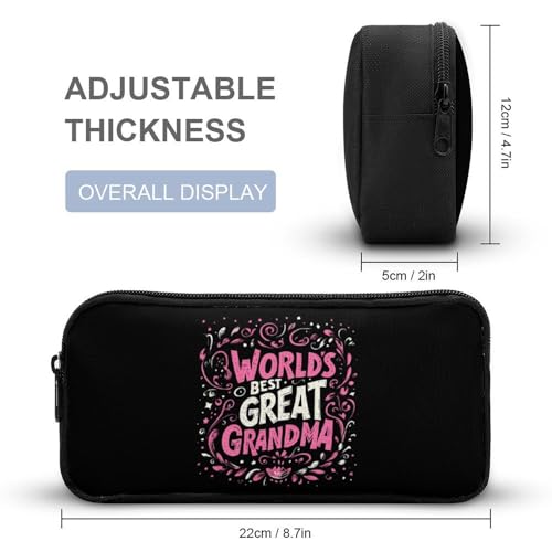 Worlds Best Great Grandma Travel Backpack Lunch Box Pencil Case 3Pcs Set for Men Women Office Outing University 7