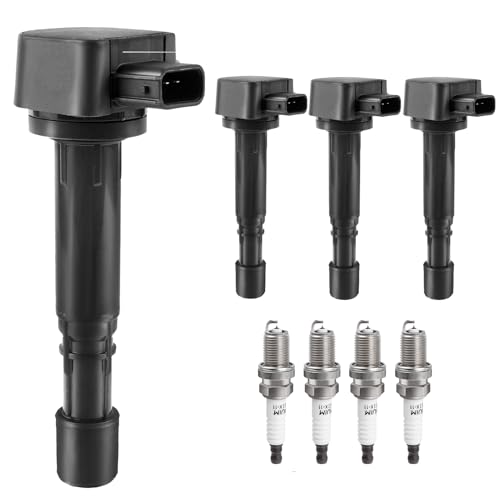 Ignition Coil Pack and Spark Plugs Kit fit for L4