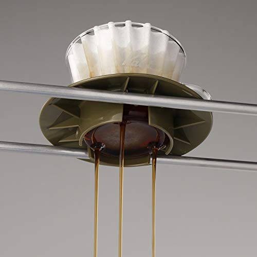 Kalita Wave Series Glass Dripper for 1-2 People - Army Green