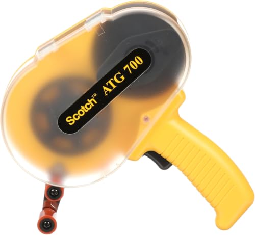 Image of 3M Scotch ATG 700 Adhesive Applicator, 1 /2 in and 3 /4 in Wide Rolls, Yellow,(Pack of 6)