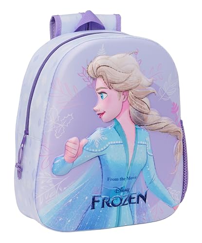Safta M890a PRINESAS DISNEY - mochila escolar, com design 3D, adaptável a arro, ideal para crianças de diferentes idades, confortável e versátil, qualidade e resistência, 27 x 10 x 33 unissexo para