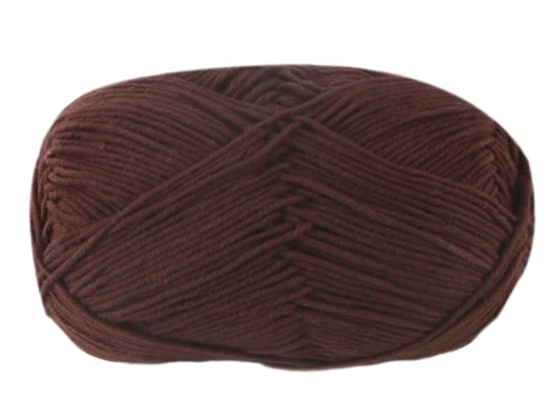 Fil coton au lait 4 épaisseurs pour crochet | Mélange peigné 5x50g doux