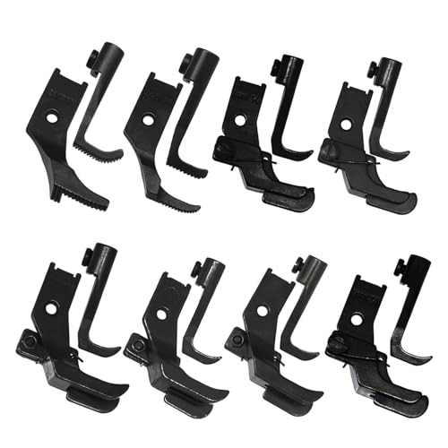 Set de 8 pies prensatelas para máquina de coser industrial miniatura 3
