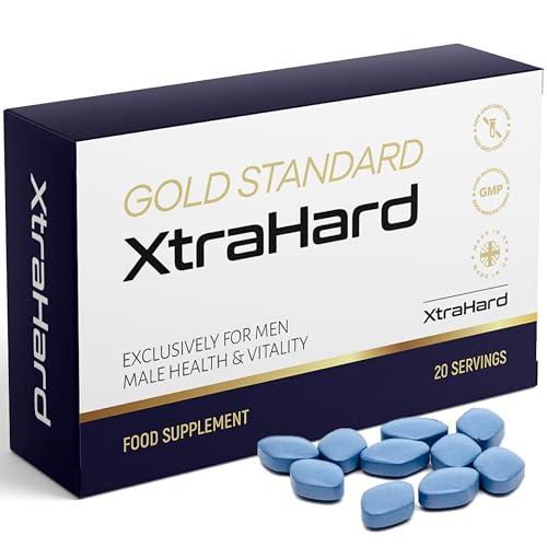 XtraHard | 20 Tablets | 100% Natural Herbal Supplement, 20 Small Easy Swallow Pills, Manufactured in The UK