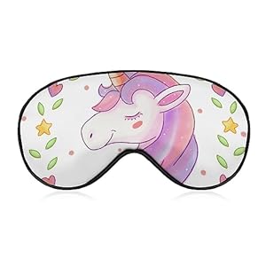 Maschera Per Il Sonno Unicorno Mascherina Per Dormire,Maschera Dormire Per Dormienti Laterali, Copri Occhi Per Dormire Per Pisolino