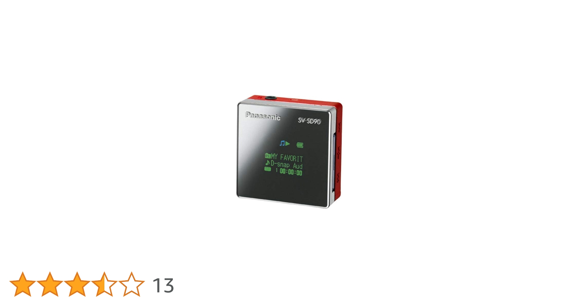 Amazon.co.jp: Panasonic SDオーディオプレーヤー(レッド) SV-SD90-R