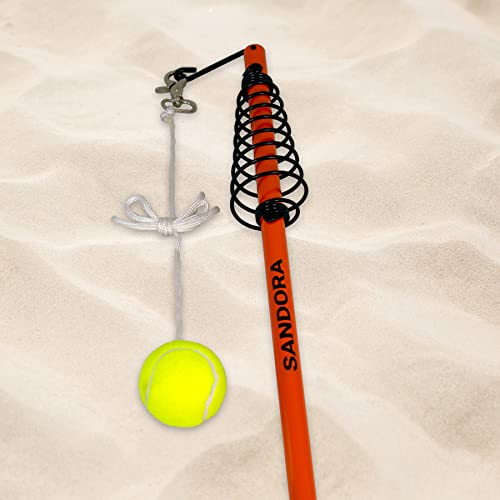 Sandora 25010 Circletennis - Twistball - 3-teilig blau/rot für tollen Garten Spielspaß und jegliche Freizeitaktivität für Camping und Unterwegs EIN absolutes Kindervergnügen