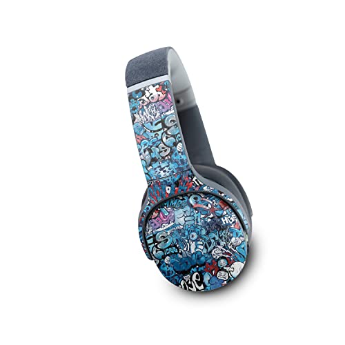 Image of MightySkins Carbon Fiber Skin Compatible with Skullcandy Crusher Evo Wireless - Blue Meanies | Protective, Durable Textured Carbon Fiber Finish | Easy to Apply | Made in The USA