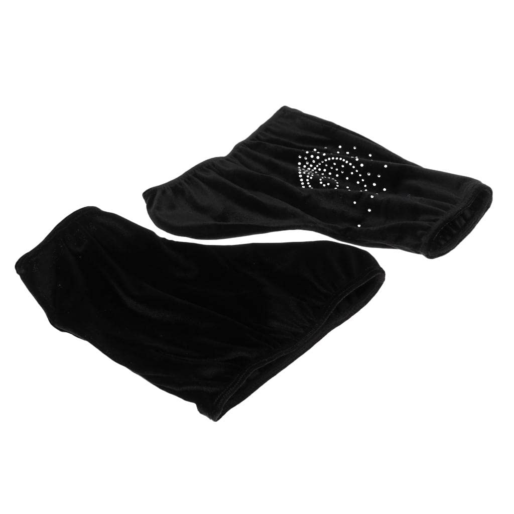 P Prettyia Couvres-Botte de Patinage sur Glace,Sac de Protection Housse Elastique pour Patinage Artistique Haute Qualité - L