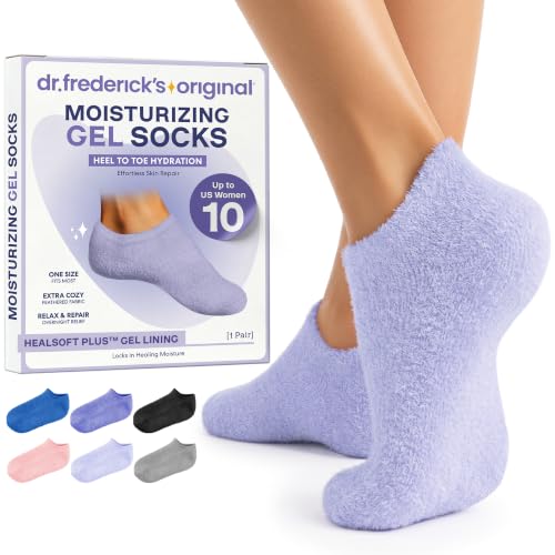 Dr. Frederick’s Original Moisturizing Gel Socks for Men & Women – Dry Feet & Cracked Heel...