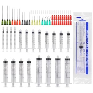 Aotfusd 20 Stück Spritzen-Set mit Stumpfer Nadel