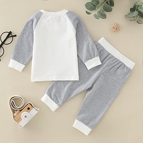 Cotton 𝐏ajamas for Kids Boys Girls 𝐒nug Fit 𝐏a𝐣ama Set Long Sleeve Tops and Pants 2 Piece 𝐏𝗝s Cute Loung𝐞wear2