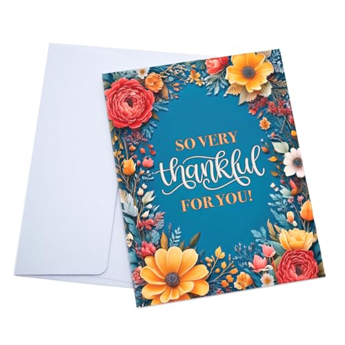 Image of Mediz Notecards for Real Estate Agents - Pack of 25 Note Cards and Envelopes Designed Especially for Real Estate Agents (Thankful, Grateful, Blessed)