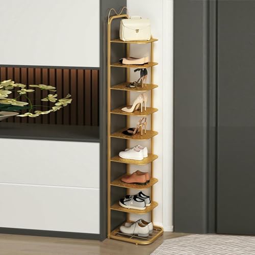 Tour d'étagère pour chaussures et accessoires avec étagères compactes