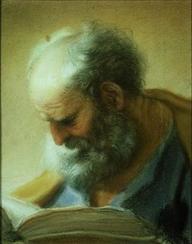 Benedetto Luti tête d'apôtre tableau d'art mural vintage pour salon cosy