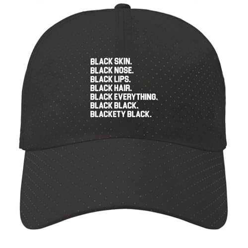 Black Black Blackety Black Sun hat Funny Cap for Son