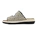 JBU Women's Fashion Wedge Sandal, Black Raffia, 9.5