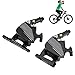 1 Pair Hydraulic Disc Brakes Set Aluminum Alloy Front Rear Line Pulling Hydraulic Disc Brake Caliper for Road Cycling(A Pair of Front and Rear Calipers Black)