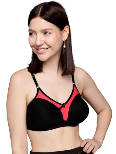 Image of Clovia Women's Cotton Rich Non-Padded Non-Wired T-Shirt Bra