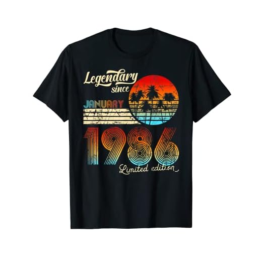 Cumpleaños Legendario Desde Enero De 1986 Regalo. Camiseta