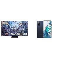 Samsung Neo QLED 8K TV QN700A 75 Zoll,Quantum HDR2000,Quantum-Matrix-Technologie[2021]+Galaxy S20 FE 5G,Smartphone ohne Vertrag,6,5 Zoll Super AMOLED Display,4.500 mAh,128 GB/6 GB RAM,Dunkelblau