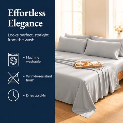 Image of Chaps King Size Sheet & Pillowcase Sets- 6 Piece, Deep Pocket, Wrinkle Free