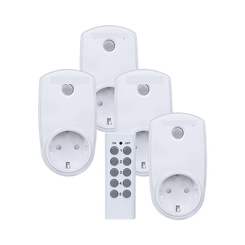 Wireless Smart Remote Control Socket Plug Power Outlet Light Switch Plug Socket Power Outlet Socket EU Plug with — view 4