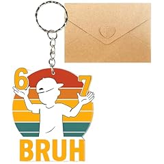 02 - 67 Bruh Retro Boy Keychain
