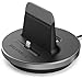Encased iPhone Desktop Charging Dock (Case Compatible) Height Adjustable Mount (Apple MFI Lightning Charger) Aluminum/Black (Apple iPhone 7 Plus)