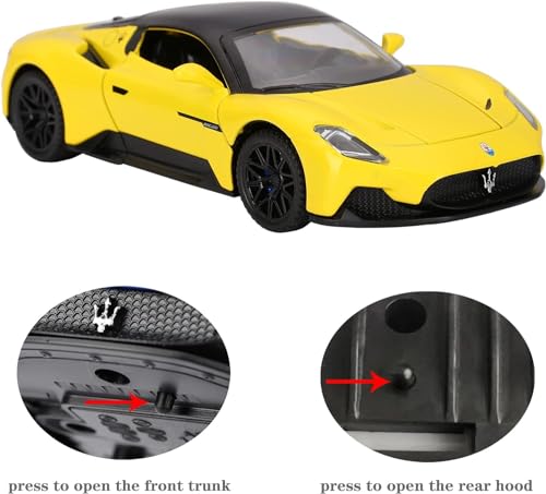 Image of VARIYA ENTERPRISE Exclusive Alloy Metal Pull Back Die-Cast Car Diecast Metal Pullback Toy Car with Openable 6 Doors,Light Music Boys Gifts Toys (1:32 Mclarean MC20 - Multicolor)