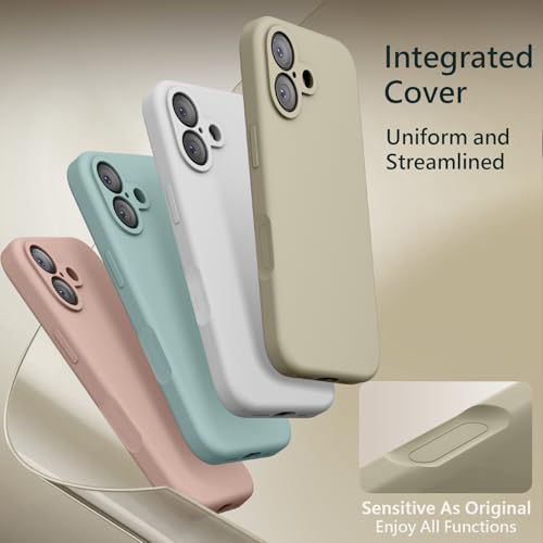 Image of FireNova Magnetic for iPhone 17 Case, Compatible with MagSafe, [Integrated Silicone Camera Control Button] [Camera Protection] Anti-Scratch Microfiber Lining Phone Case, 6.3 inch, Khaki