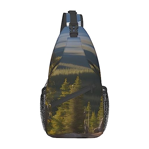 Sac de poitrine pour voyage et daypack urbain avec imprimé Moose Mountain
