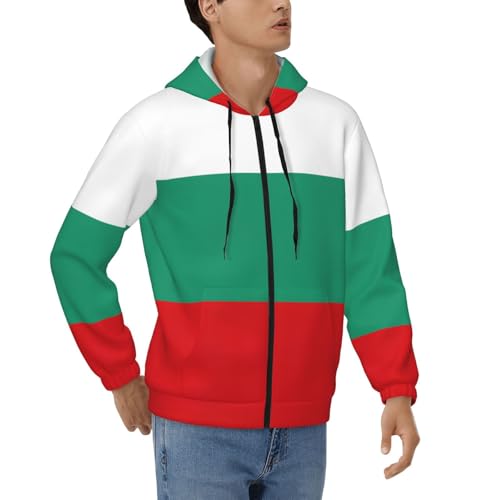 Sweat à capuche zippé thermique homme Bulgarie veste chaude hiver