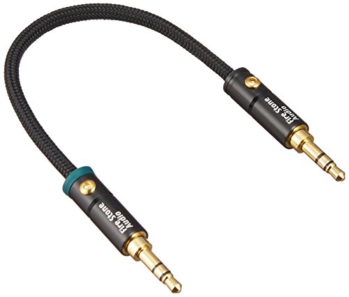 Mini cable de 12 cm Jack 3.5mm oro y plata miniatura 2